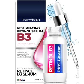 Resurfacing Retinol Serum for Face with Vitamin B3 Pure Retinol Face Serum for Anti Aging Wrinkles Fine Lines Acne Scar and Sun Spots for a Radia