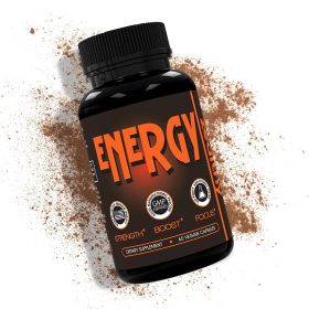 Caffeine Pills Alternative to an Energy Drink Energy Gel or Energy Gummies All Natural Energy Supplements Energy Pills with Elderberry 60 Capsule