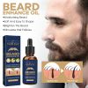 EELHOE Beard Care Oil - Strengthen And Nourish Beard Roots Moisturizing And Shine-Enhancing Beard Growth Serum For Men Hair Care Hydrating